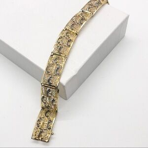 Vintage Alice Caviness Vermeil Marcasite Bracelet
